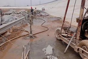 固原公路钻孔施工